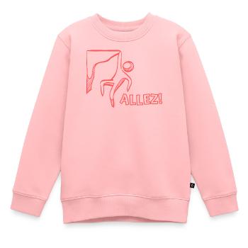 allezS3 - Kinder Premium Organic Sweatshirt - Rosa - Vorne - AI Model Kid Female (0cm)