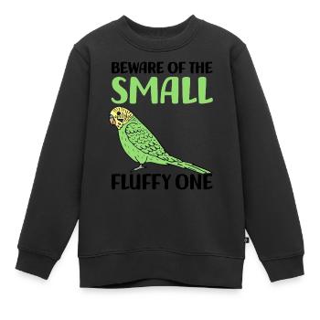 Wellensittich - Kinder Premium Organic Sweatshirt - Schwarz - Vorne - AI Model Kid Female (0cm)