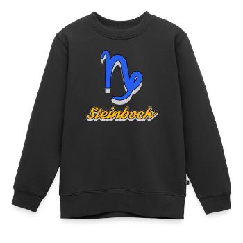 Superstition Ésotérique Capricorne Horoscope Constellation - Sweat Premium enfant bio - noir - Devant - AI Model Kid Female (0cm)