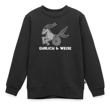 Horoskop Statement Astronomie Esoterik Steinbock - Kinder Premium Organic Sweatshirt - Schwarz - Vorne - AI Model Kid Female (0cm)