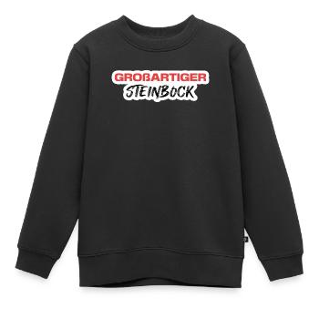 Steinbock Statement Tierkreiszeichen Esoterik - Kinder Premium Organic Sweatshirt - Schwarz - Vorne - AI Model Kid Female (0cm)