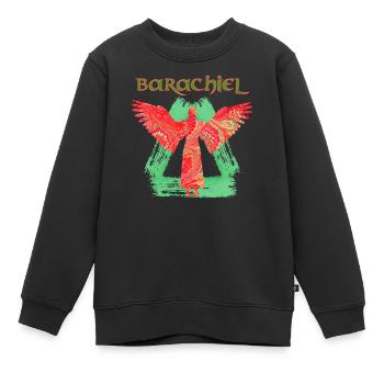 barachiel e 91 - Kinder Premium Organic Sweatshirt - Schwarz - Vorne - AI Model Kid Female (0cm)
