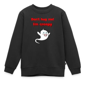 lustige Tees, Sprüche, Geister, verschenken - Kinder Premium Organic Sweatshirt - Schwarz - Vorne - AI Model Kid Female (0cm)