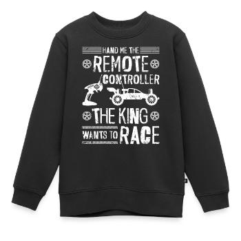 Ferngesteuertes RC-Rennauto - Kinder Premium Organic Sweatshirt - Schwarz - Vorne - AI Model Kid Female (0cm)