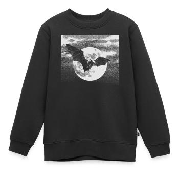 Le vampire - Sweat Premium enfant bio - noir - Devant - AI Model Kid Female (0cm)
