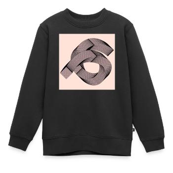 Modèle graphique - Sweat Premium enfant bio - noir - Devant - AI Model Kid Female (0cm)