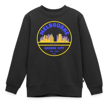 Melbourne Gartenstadt Skyline - Kinder Premium Organic Sweatshirt - Schwarz - Vorne - AI Model Kid Female (0cm)