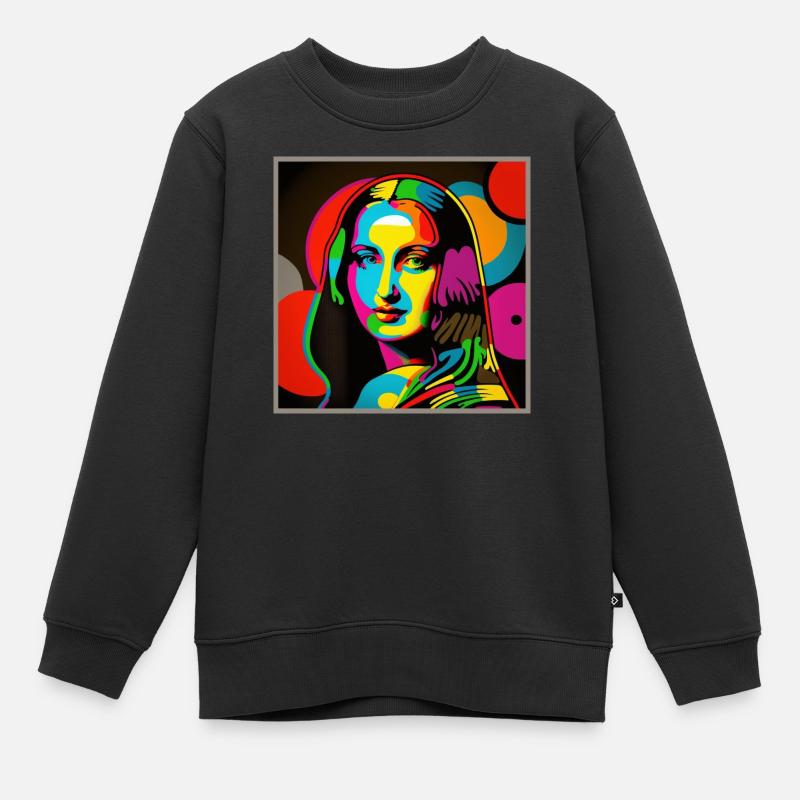 Porte Pop Art - Sweat Premium enfant bio - noir