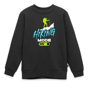Glacier Randonnée Randonneurs Montagnes Visites de déclaration - Sweat Premium enfant bio - noir - Devant - AI Model Kid Female (0cm)