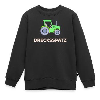 Nutzfahrzeug Spruch Traktor Landleben Landwirt - Kinder Premium Organic Sweatshirt - Schwarz - Vorne - AI Model Kid Female (0cm)
