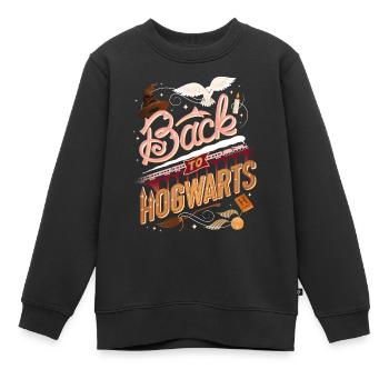 Harry Potter Back To Hogwarts - Sweat Premium enfant bio - noir - Devant - AI Model Kid Female (0cm)