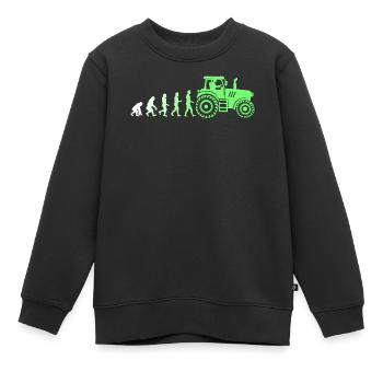 Véhicule utilitaire Tracteur Evolution Véhicule Bauer Field - Sweat Premium enfant bio - noir - Devant - AI Model Kid Female (0cm)
