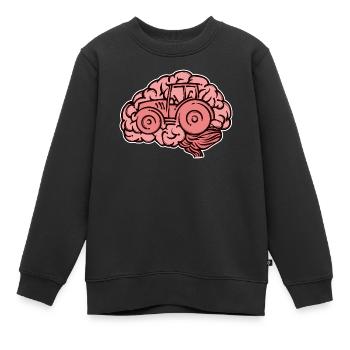 Landwirtschaft Schlepper Feld Bauernhof Traktor - Kinder Premium Organic Sweatshirt - Schwarz - Vorne - AI Model Kid Female (0cm)