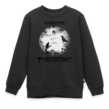 Theodoric Theo Geburtstag - Kinder Premium Organic Sweatshirt - Schwarz - Vorne - AI Model Kid Female (0cm)