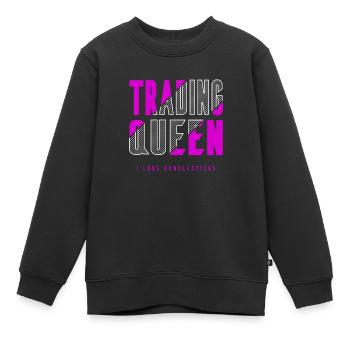 Reine du commerce - Sweat Premium enfant bio - noir - Devant - AI Model Kid Female (0cm)