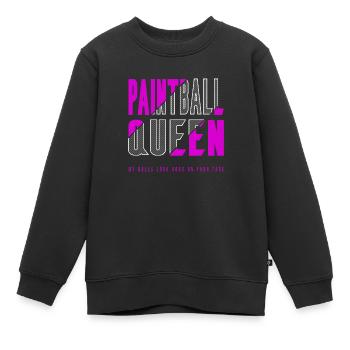 Paintball Königin - Kinder Premium Organic Sweatshirt - Schwarz - Vorne - AI Model Kid Female (0cm)
