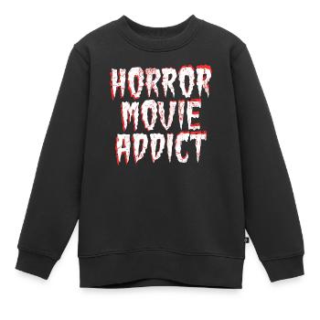 Cineast Binge Watching Theater Movies Statement - Kinder Premium Organic Sweatshirt - Schwarz - Vorne - AI Model Kid Female (0cm)