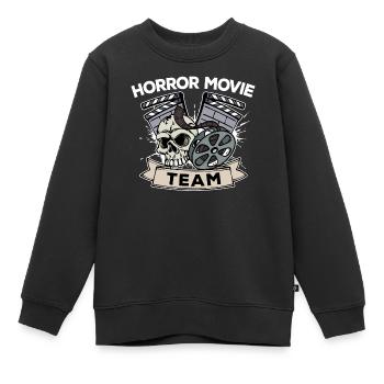 Movies Filme Kino Nacht Statement Filmabend Dvd - Kinder Premium Organic Sweatshirt - Schwarz - Vorne - AI Model Kid Female (0cm)
