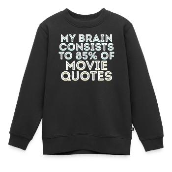 Dvd Abend Movie Night Statement Kinoabend Filme - Kinder Premium Organic Sweatshirt - Schwarz - Vorne - AI Model Kid Female (0cm)