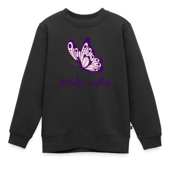 Wildlife matters - Kids Premium Organic Sweatshirt - black - Front - AI Model Kid Female (0cm)