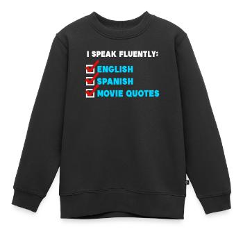 Cinéma Night Movies Déclaration Cinéma Night Theatre - Sweat Premium enfant bio - noir - Devant - AI Model Kid Female (0cm)