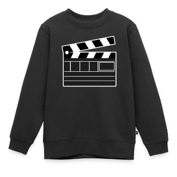 Films Soirée Cinéma Dvd Soirée Film Regarder Cineast - Sweat Premium enfant bio - noir - Devant - AI Model Kid Female (0cm)