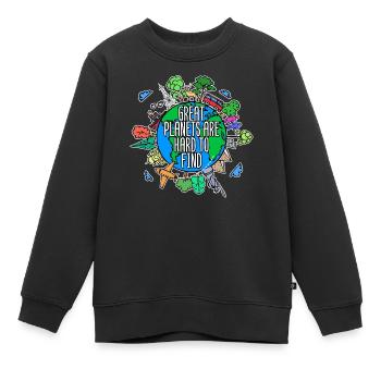 Umwelt Mutter Erde Umweltschutz Baum Naturschutz - Kinder Premium Organic Sweatshirt - Schwarz - Vorne - AI Model Kid Female (0cm)