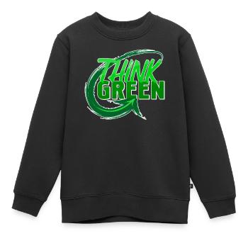 Umwelt Umweltschützer Statement Erde Mutter Natur - Kinder Premium Organic Sweatshirt - Schwarz - Vorne - AI Model Kid Female (0cm)