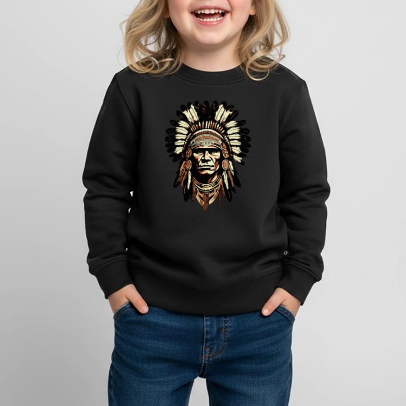 actek apache indian Kinder Premium Organic Sweatshirt