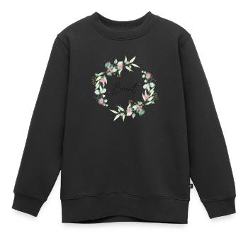 Braut JGA Eukalyptus Boho Junggesellinnenabschied - Kinder Premium Organic Sweatshirt - Schwarz - Vorne - AI Model Kid Female (0cm)