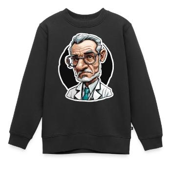 Médecin / professionnel de la santé / médecin / profession / spécialiste - Sweat Premium enfant bio - noir - Devant - AI Model Kid Female (0cm)