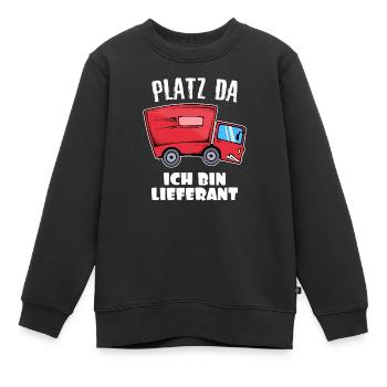 Fournisseur Carrière Déclaration de travail Emploi de bourreau de travail - Sweat Premium enfant bio - noir - Devant - AI Model Kid Female (0cm)