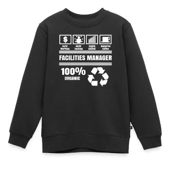 Gestionnaire, Superviseur de travail, Énoncé de carrière - Sweat Premium enfant bio - noir - Devant - AI Model Kid Female (0cm)
