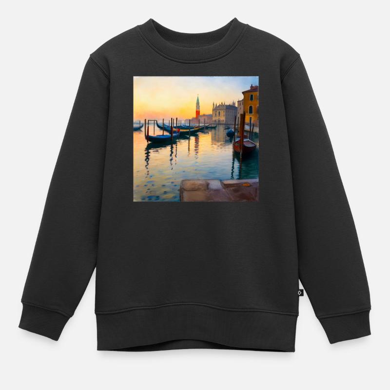 Venice - Kids Premium Organic Sweatshirt - black