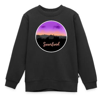 Sauerland Fineline Skyline - Sweat Premium enfant bio - noir - Devant - AI Model Kid Female (0cm)