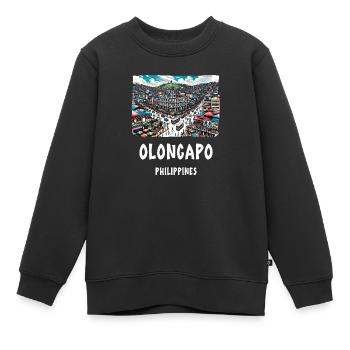 Ville d'Olongapo, Philippines, Asie du Sud-Est - Sweat Premium enfant bio - noir - Devant - AI Model Kid Female (0cm)