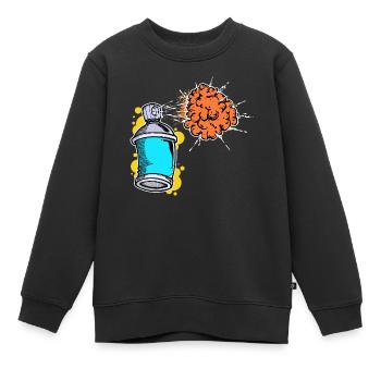 Sprayer Art, Street Art, Wildstyle Graffiti - Kids Premium Organic Sweatshirt - black - Front - AI Model Kid Female (0cm)