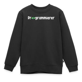 Programmierer Computerfreak Skripting Code Nerd - Kinder Premium Organic Sweatshirt - Schwarz - Vorne - AI Model Kid Female (0cm)
