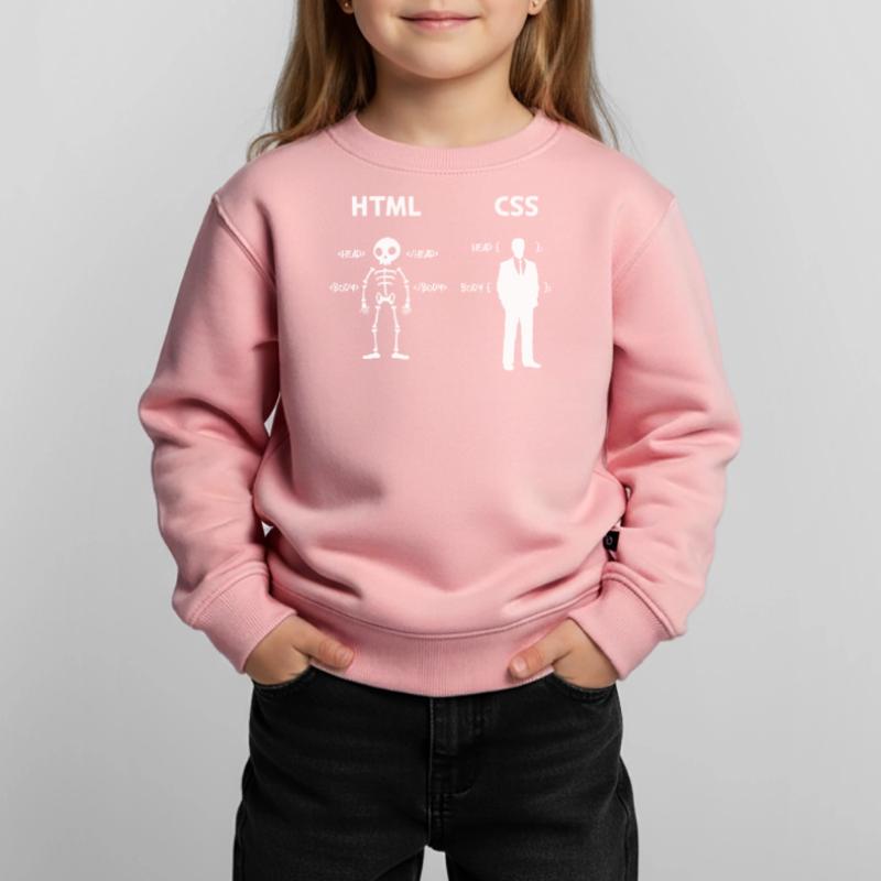 Code Css C++ Php Java Developer Code Scripting Kids Premium Organic Sweatshirt