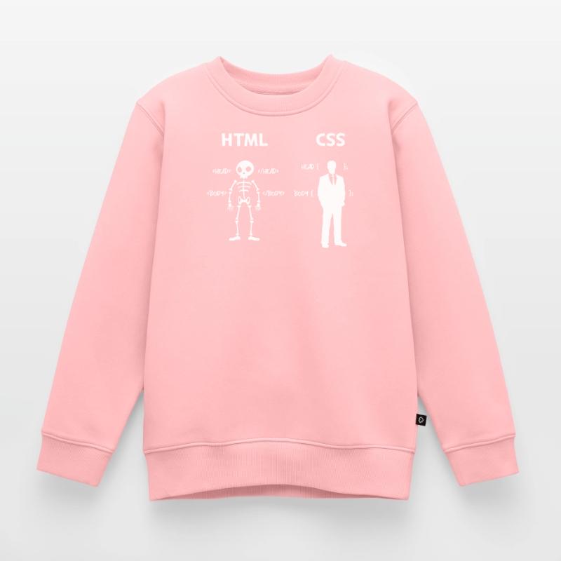 Code Css C++ Php Java Developer Code Scripting Kids Premium Organic Sweatshirt