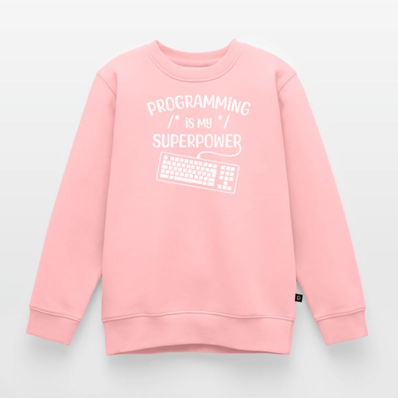 Computerfreak Developer Statement Coden Informatik Kinder Premium Organic Sweatshirt