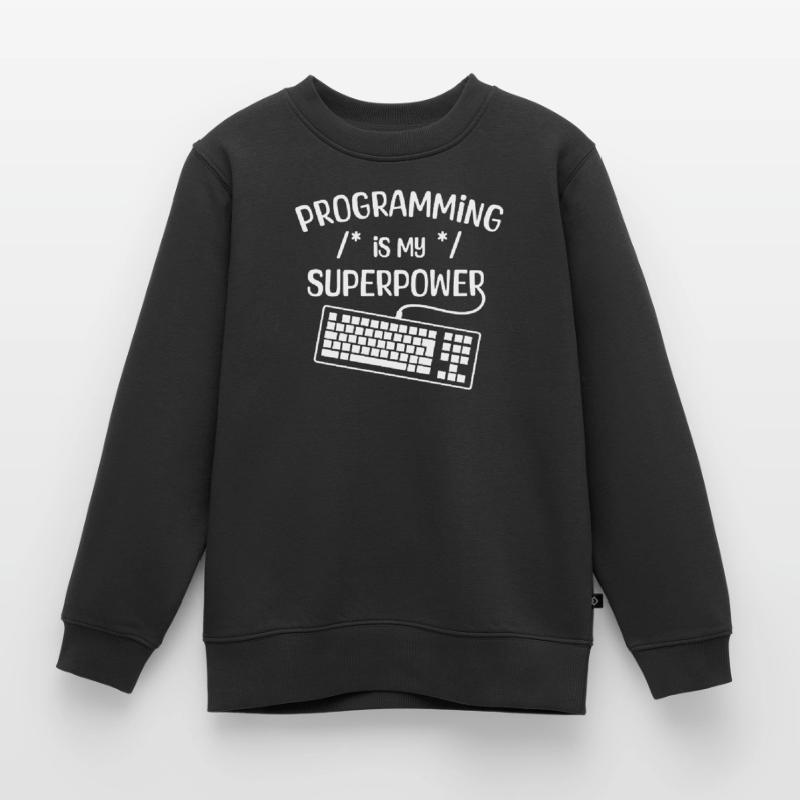 Computerfreak Developer Statement Coden Informatik Kinder Premium Organic Sweatshirt
