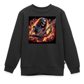 Métalleux après la mort - Sweat Premium enfant bio - noir - Devant - AI Model Kid Female (0cm)