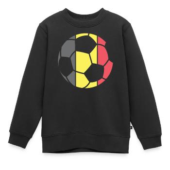Championnat de Belgique par équipe de football, vainqueur du tournoi - Sweat Premium enfant bio - noir - Devant - AI Model Kid Female (0cm)