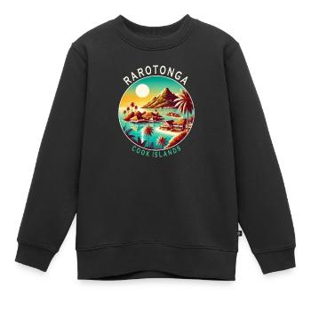 Parotonga Cook Islands Pazifik Reise - Kinder Premium Organic Sweatshirt - Schwarz - Vorne - AI Model Kid Female (0cm)