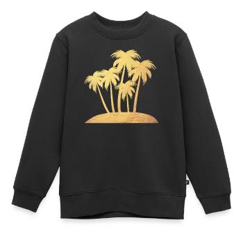 Palm Island Gold Vacation Luxe Mers du Sud Prêt pour les vacances - Sweat Premium enfant bio - noir - Devant - AI Model Kid Female (0cm)