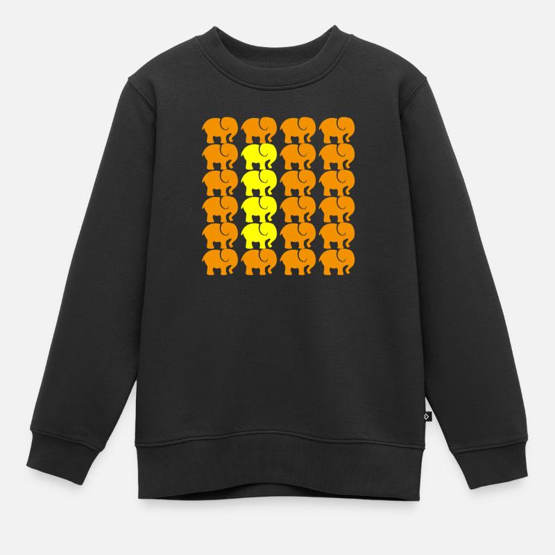 ELEFANT - Kinder Premium Organic Sweatshirt - Schwarz
