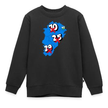 Région franche comté - Sweat Premium enfant bio - noir - Devant - AI Model Kid Female (0cm)