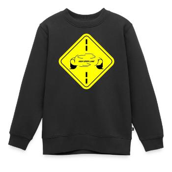 High Speed Lane - Sweat Premium enfant bio - noir - Devant - AI Model Kid Female (0cm)