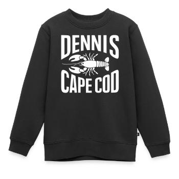 Dennis Cape Cod Lobster - Kids Premium Organic Sweatshirt - black - Front - AI Model Kid Female (0cm)